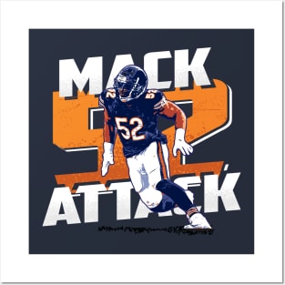 Khalil Mack mack attack tee t-shirt Posters and Art